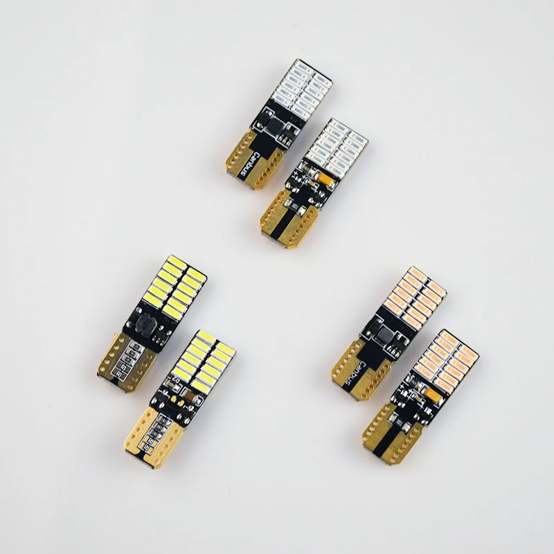 Flytop супер яркий T10 W5W 3014 SMD 24 светодиодный светильник Canbus для чтения 1 шт.