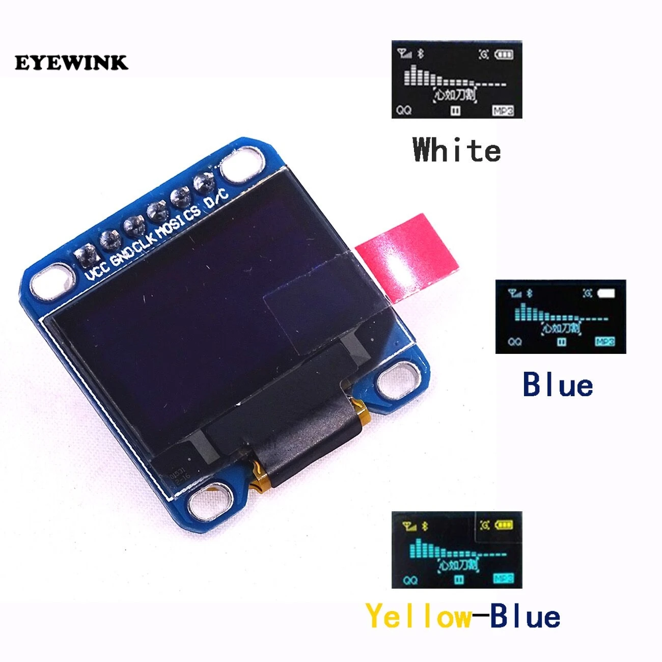 6 контактный 0 96 дюймовый SPI I2C OLED цифровой SSD1306 дисплей 12864 интерфейс Синий ЖК