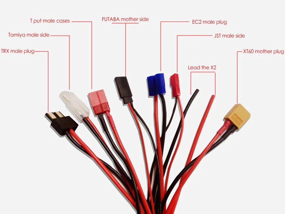 1 шт. 8 в Многофункциональный Lipo шнур для зарядки батареи EC3 T JST Tamiya RC JR заглушка futuba