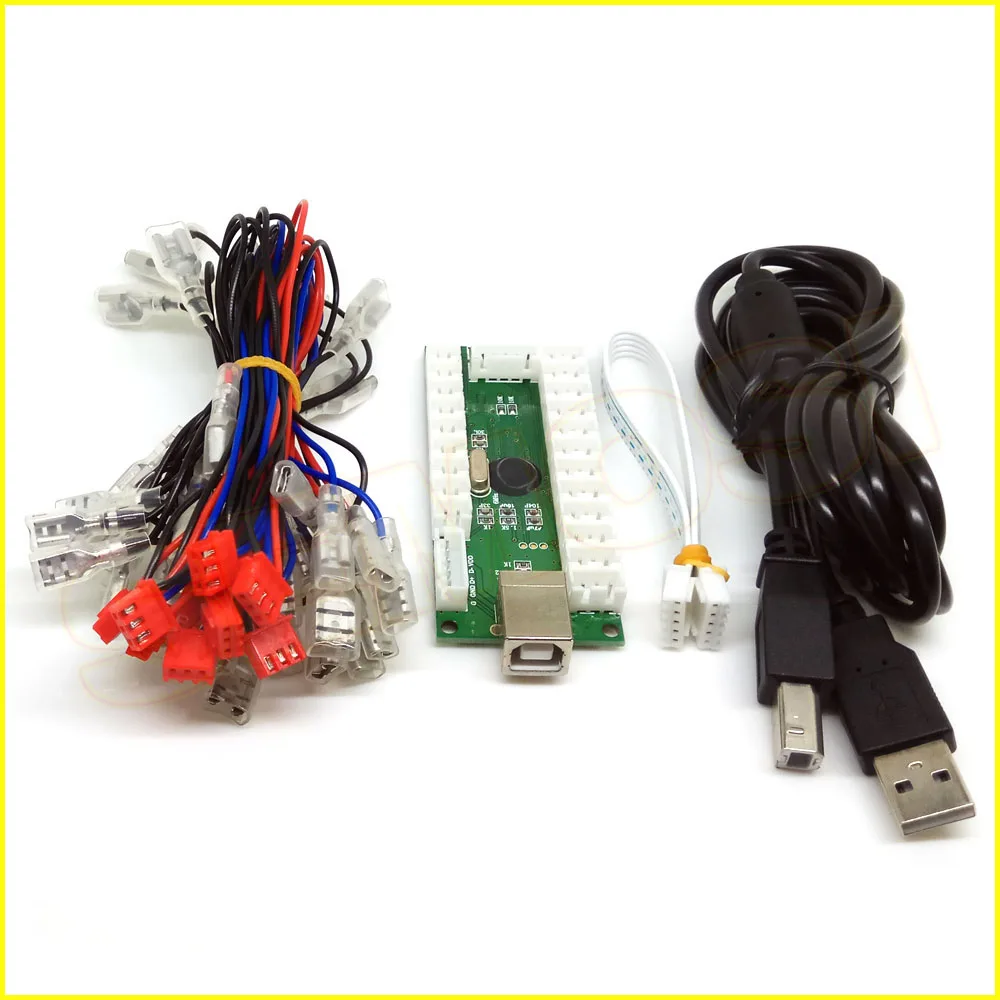USB кодировщик ПК с нулевой задержкой набор светодиодного джойстика для кнопок