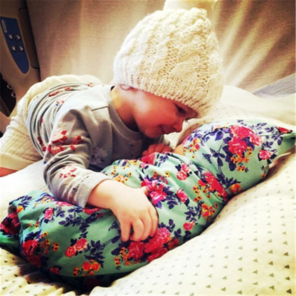1 Set Hat Sleeping Bag Baby Kids Swaddle Blankets Infant Newborn Sleepsack Bath Towel Gift Soft Cotton Cap | Детская одежда и