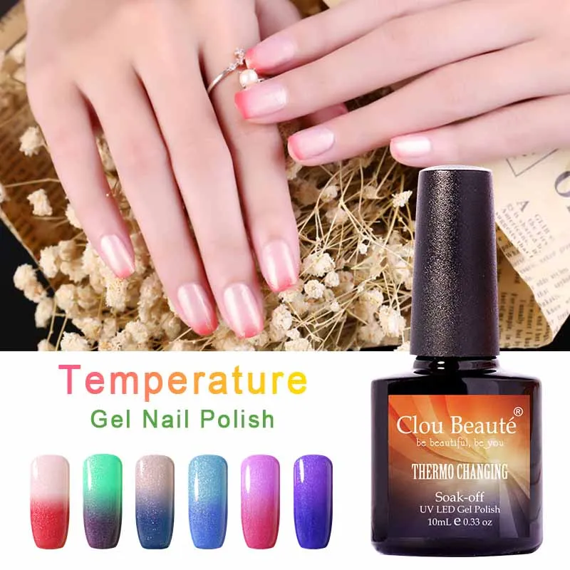 В продаже 24 цвета 10 мл Clou Beaute 1 штука быстрое замачивание СВЕТОДИОДНЫЙ УФ Гель лак