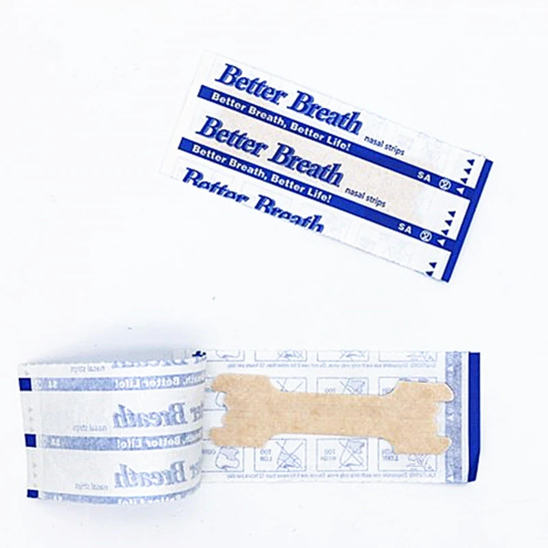 

100pcs/lot(55x16mm) Hot Products Sleep Aid Snore Stopper Non-woven Better Breath Nasal Strips