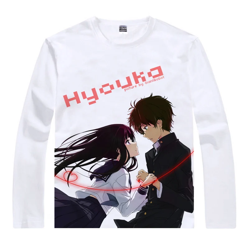 Футболки Hyouka рубашки с длинным рукавом в разных стилях косплей-рубашка десерт