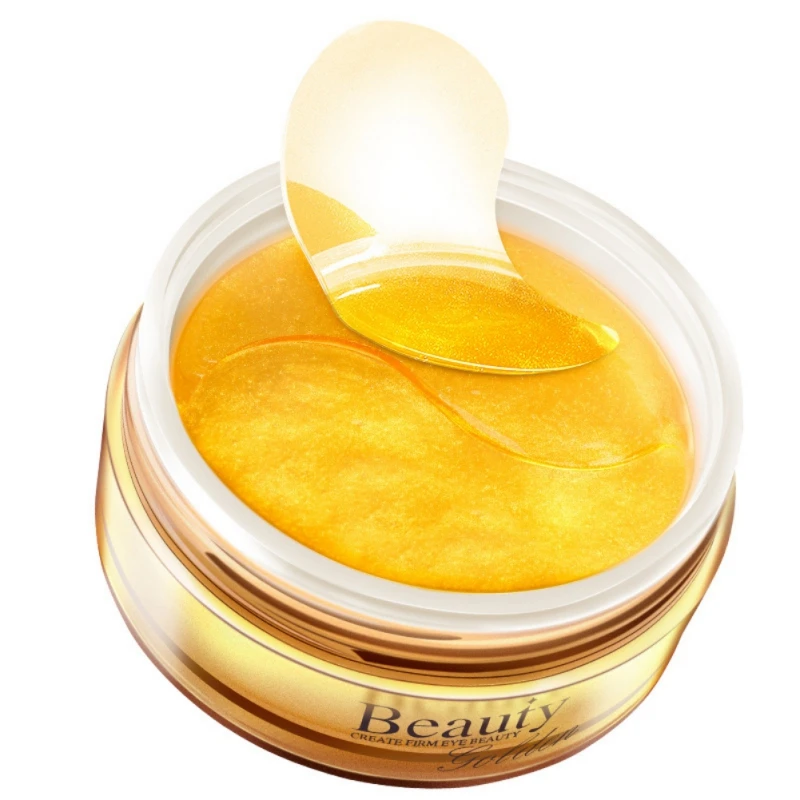 Коллагеновая Золотая кристальная маска для глаз пятнистая 30 пар темных кругов