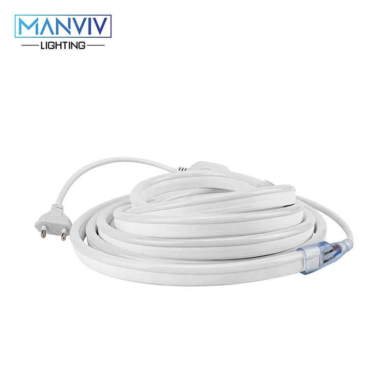 Светодиодный гибкие полосы 2 м 3 м 4 м 5 м AC220V SMD2835 IP65 120 светодиодный s/M высокое Яркость неоновый светодиодный полосы украшения светильник Корабль из ES RU CN