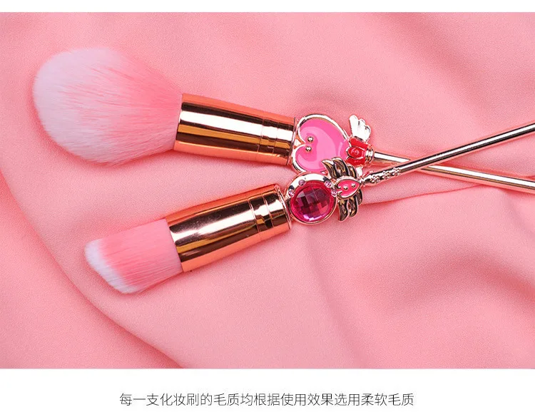 Аниме Card Captor Sakura Сейлор Мун Кисть для макияжа кисть для 8 шт./компл. Румяна Тени для век консилер Косплэй Рождественский подарок для девочки