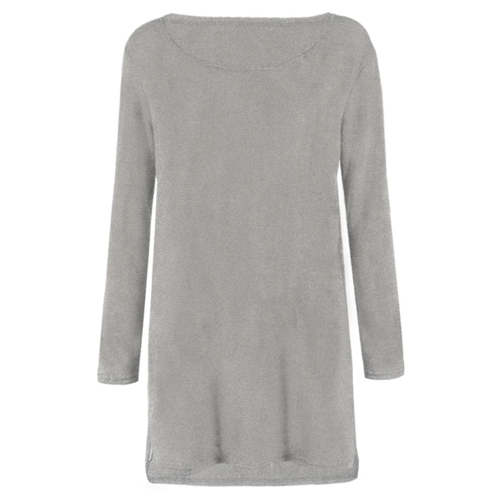 Autumn Women Long Sweater Dresses Warm Pullover 4XL Plus Size Zipper Female Knitted Dress | Женская одежда