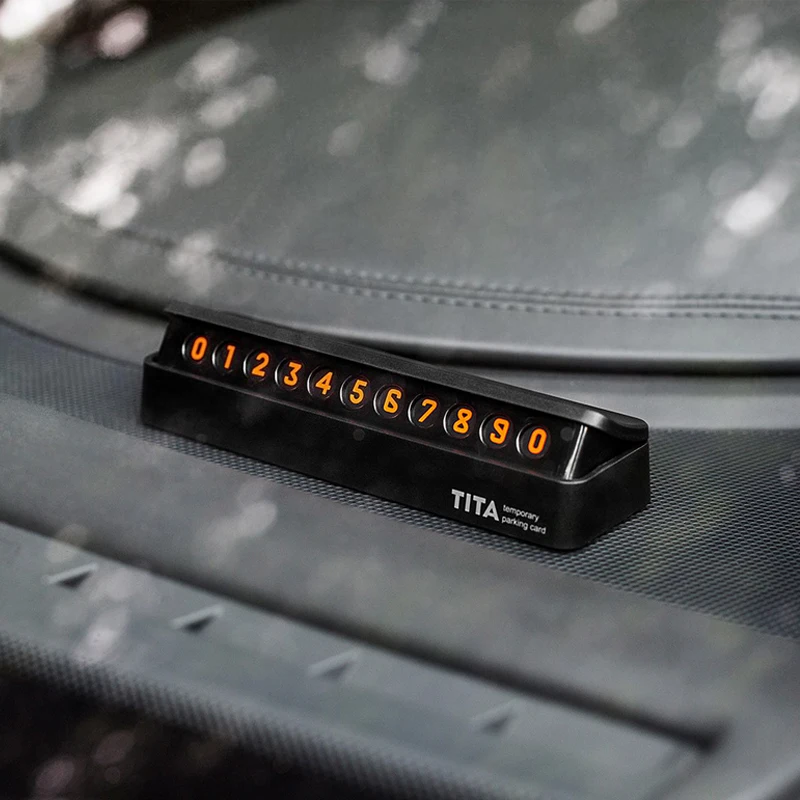 Xiaomi Mijia TITA Автомобильный держатель для номера парковки мягкий магнит на лобовое стекло временные наклейки для карт DIY номер телефона