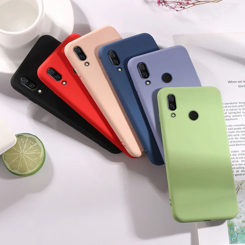 Для Huawei Honor 8X чехол Honor8 жидкий силиконовый тонкий мягкий матовый для 8 8S телефона