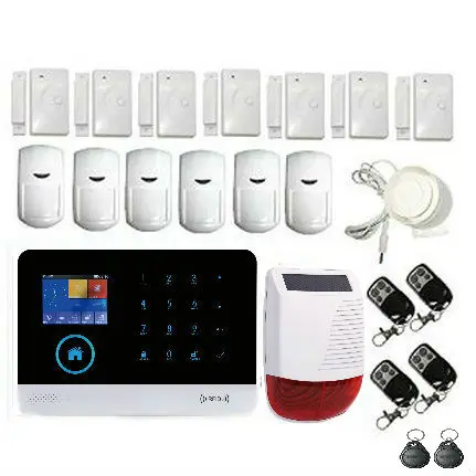 

Yobang Security WIFI GSM 2G GPRS 8 languages Switchable RFID card Wireless Home Security Arm Disarm Alarm system APP Remote