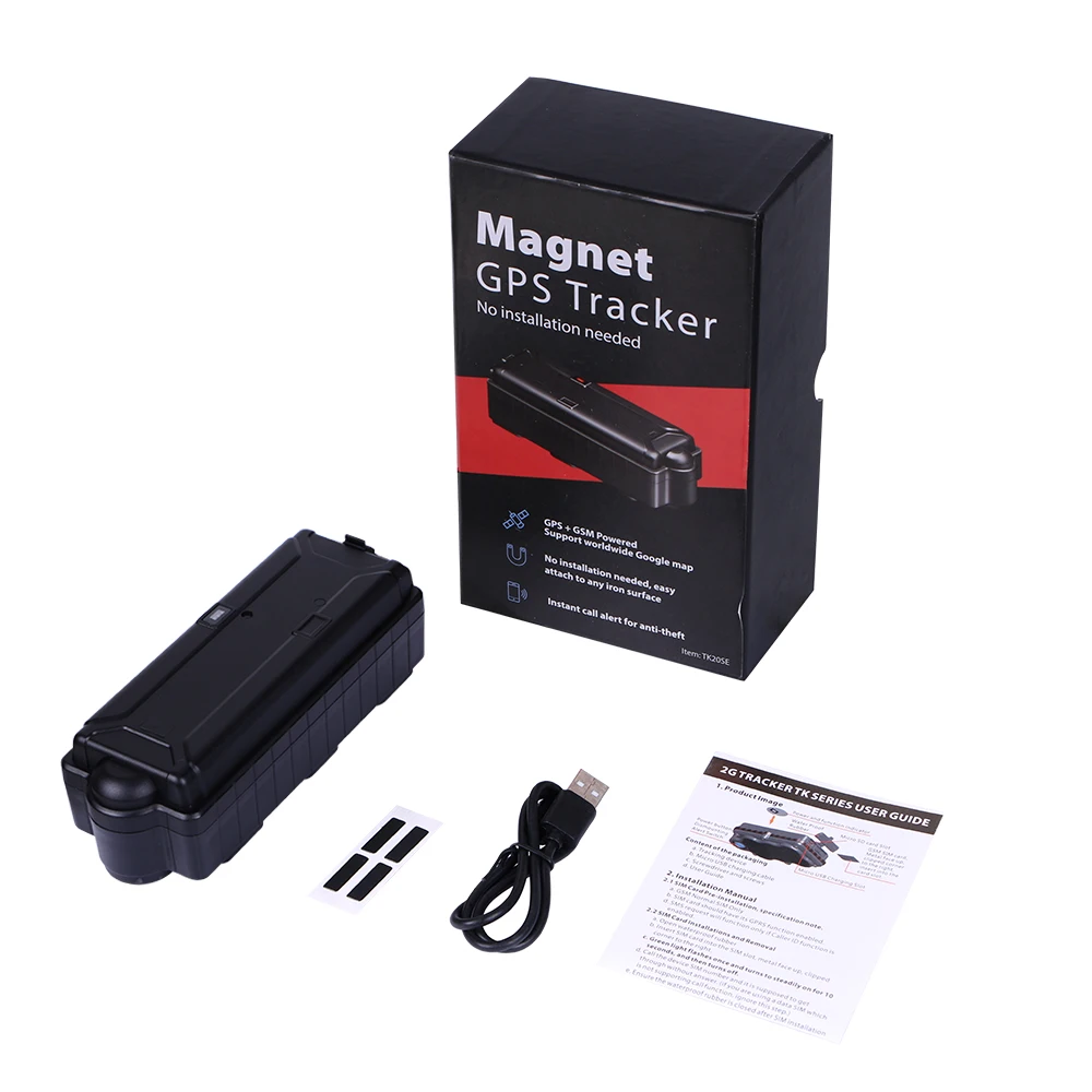 

20000mAh Battery Car GPS Tracker Vehicle Free Web APP Tracking Device Magnet Waterproof IPX7 GSM GPRS Tracker Rastreador TK20SE