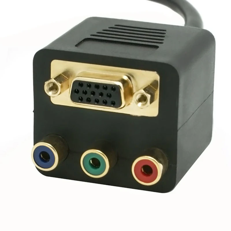 Многофункциональный DVI I к VGA 24 + 5 папа RCA RGB AV Соединительный женский сплиттер