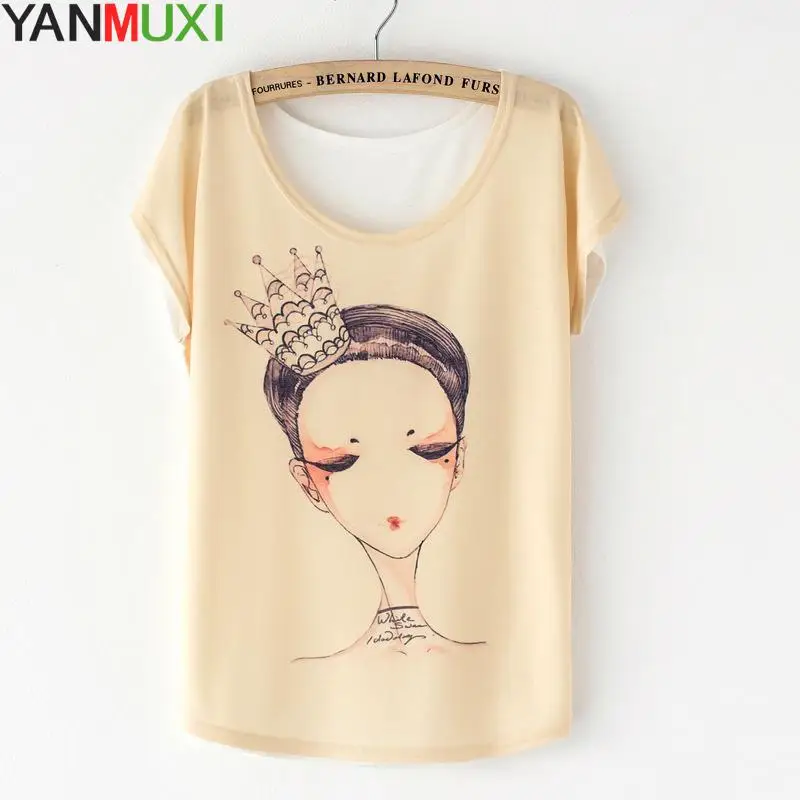 2017 Летний стиль короткий рукав летучая мышь Blusa повседневные свободные футболки