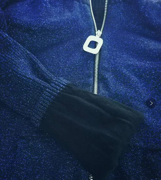 Для женщин комплект из двух предметов топ и брюки для девочек блестящая стойка