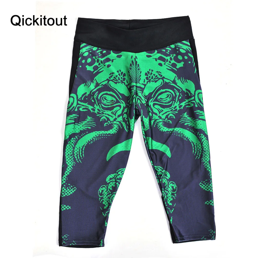 Новые сексуальные горячие продажи женские брюки с 7 точками леггинсы Зеленый