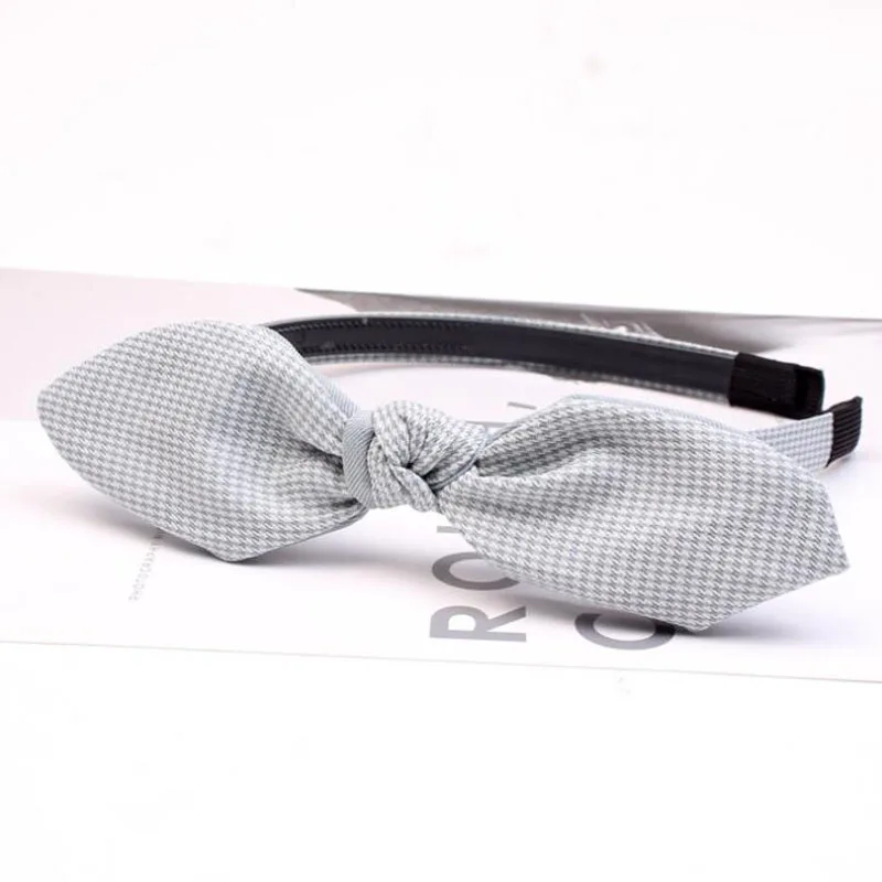 10 шт./лот модные ювелирные украшения для девочек повязки волос в клетку с