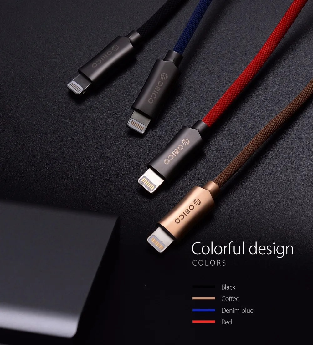ORICO LTU Lightning USB кабель для iPhone 3 фута 100 см 2,4 A кабель для быстрой зарядки для iPhone 6 7 power Line Plus