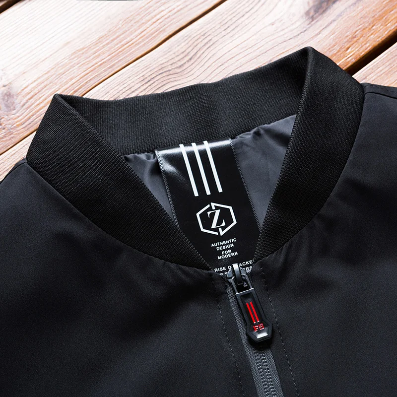 Brand Clothing Autumn Men's Bomber Jackets Casual Male Winter Outwear Windbreaker Stand Collar Mens and Coats 66 | Мужская одежда