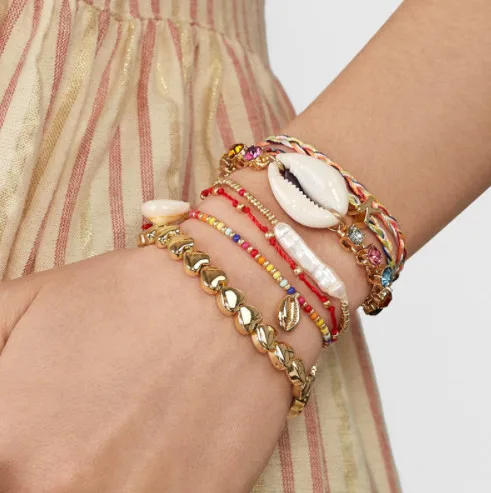 Роскошный бренд boho bileklik нарукавная повязка натуральный Мать пресноводный барочный жемчуг браслет Ювелирные изделия Браслеты mujer браслеты для женщин