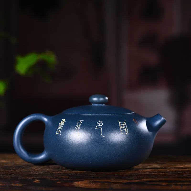 Yixing recommended quality goods all hand chlorite clay ore ink painting peony bian xi shi kung fu tea set the teapot | Дом и сад