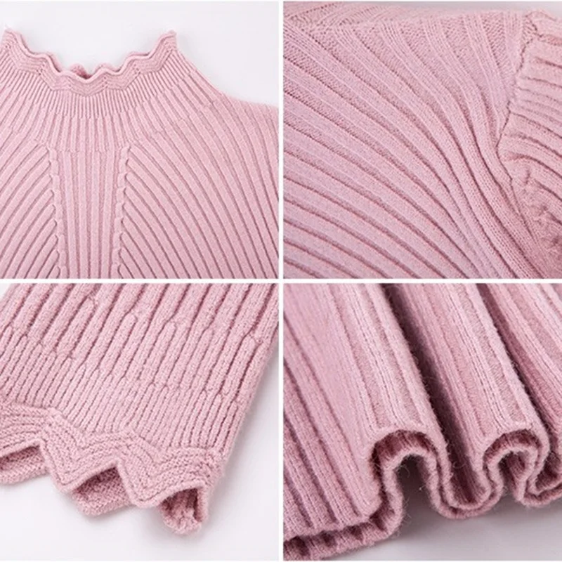 Женский свитер плотный с высоким воротом | Женская одежда