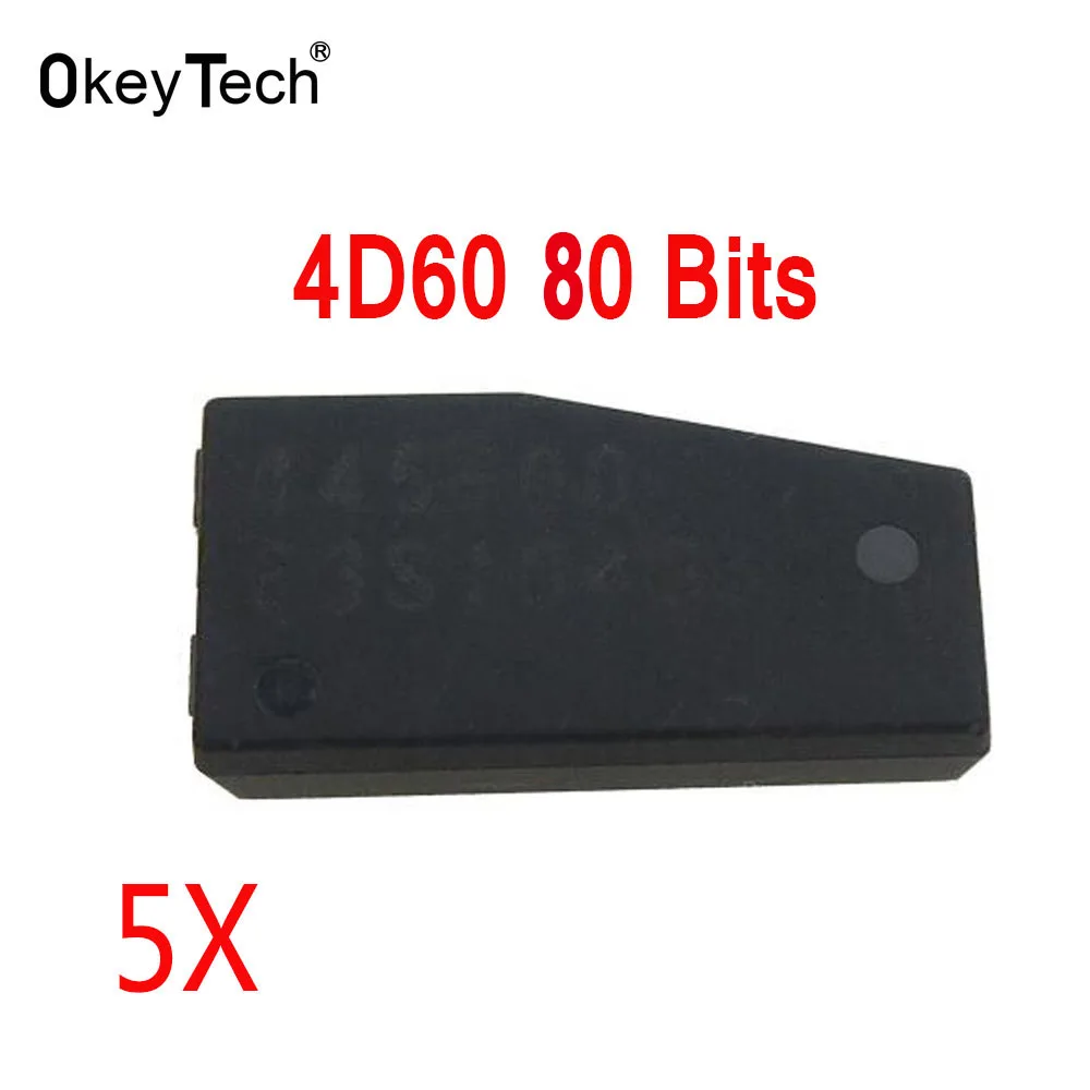 OkeyTech 5 шт./лот чип автомобильного ключа оригинальный 4D60 80 бит для Ford Connect Fiesta Focus Ka
