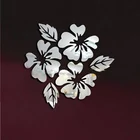 Акриловые зеркальные наклейки в европейском стиле, сделай сам, творческие наклейки на стену, украшения для дома, фоновое изображение с большим узором