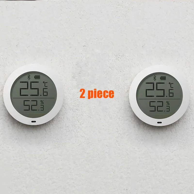 2 piece Xiao mi ЖК-экран цифровой термометр mi jia Bluetooth температура Смарт Hu mi dity датчик влажности приложение для дома - Цвет: 2 piece