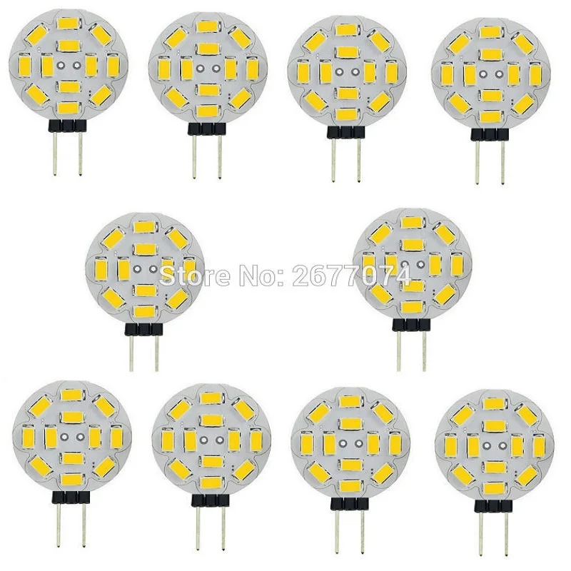 G4 4 Вт 12SMD 12 Светодиодный S 5730 светодиодный прожектор 400LM DC AC8 20V теплый белый свет