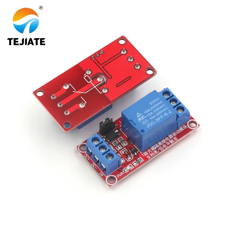Красный 1 канальный релейный модуль 5 в 12 В 24 высокий и низкий уровень пусковое