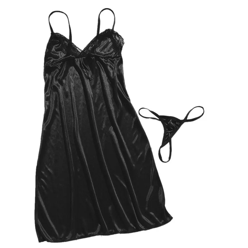 Женское нижнее белье Babydoll ночное сексуальное кружевное платье для сна женское