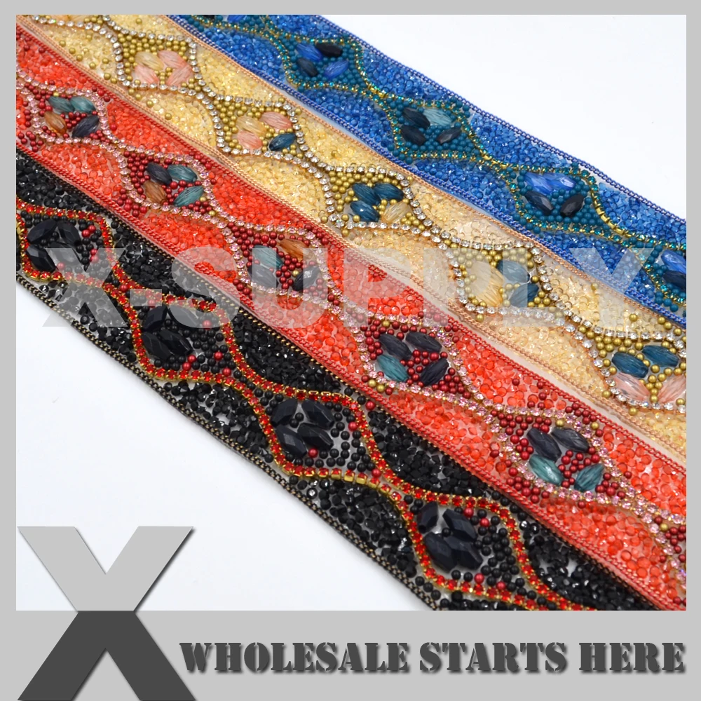 (Ширина 2 9 см) Новые Стразы бисерная обвязка используется для свадебного платья