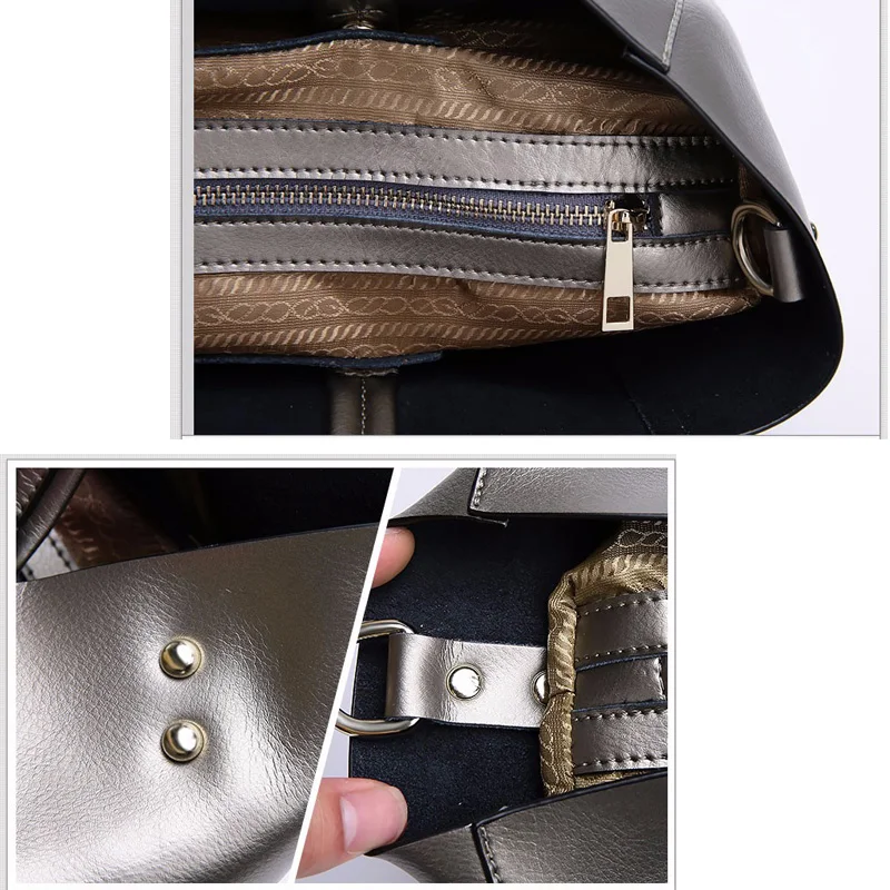 WILIAMGANU кожа плечо Женщины Сумочка Мода известный бренд натуральной кожи Tote
