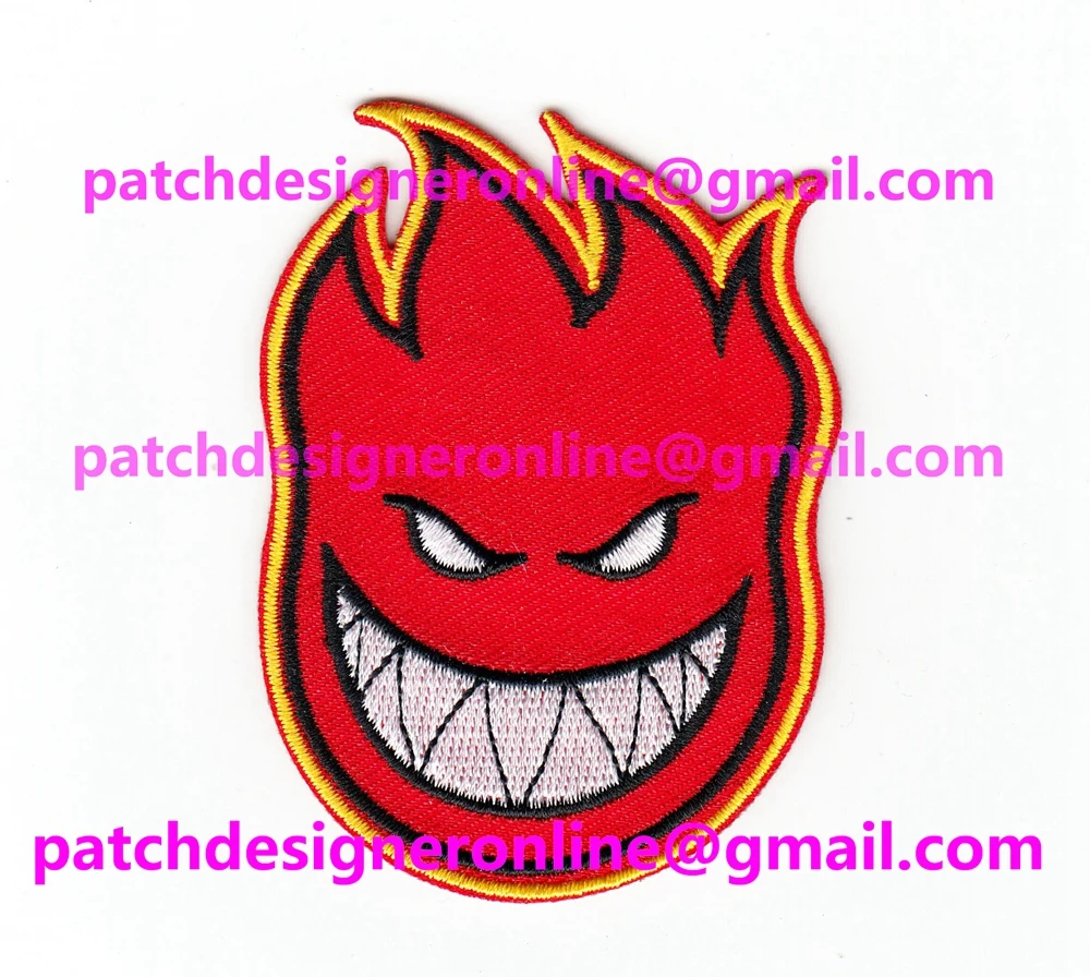 МНОГО 12 ШТ. НОВЫЙ Железный OnFire Red Devil Вышитые Патч Badge6x9 См БЕСПЛАТНЫЙ ePACKET ДОСТАВКА