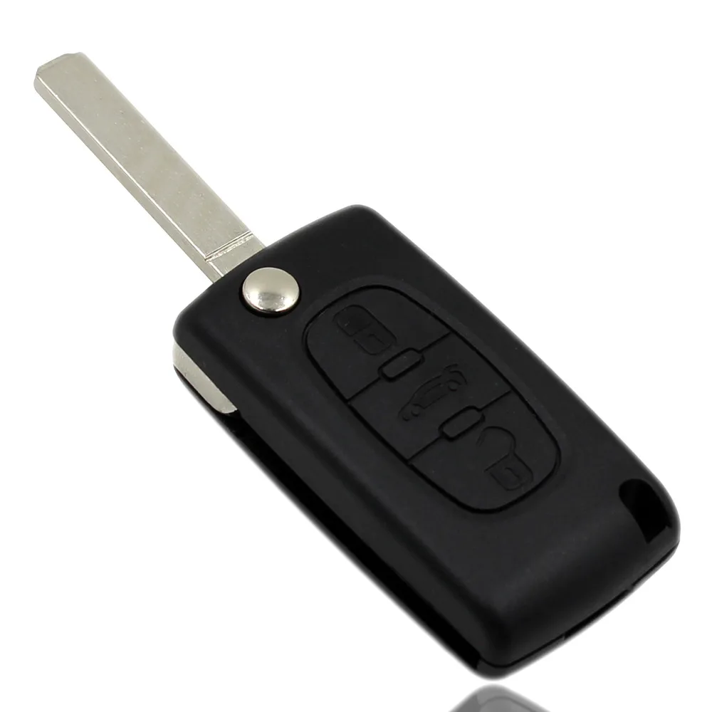 KEYYOU 3 кнопки дистанционного флип складной чехол для ключей Fob Citroen 307 C2 C3 C4 C5 6 CE0523