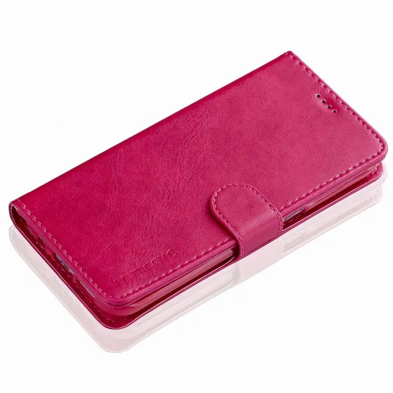 Rose red Роскошный чехол-кошелек для samsung Galaxy S7 S7 Edge, чехол, кожаный флип-чехол для телефона samsung Galaxy S7 Edge, чехол для мобильного телефона - Цвет: Rose red