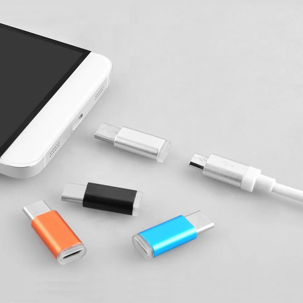 Переходник с Micro USB на Type C 2 шт. кабель для передачи данных и быстрой зарядки Xiaomi Mi6