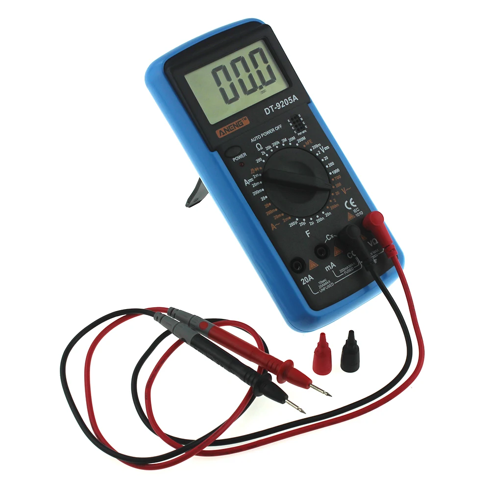 DT9205A Цифровой мультиметр AC/DC Напряжение Ток Сопротивление Емкость ручной тест инструмент Цифровой ток мультиметр