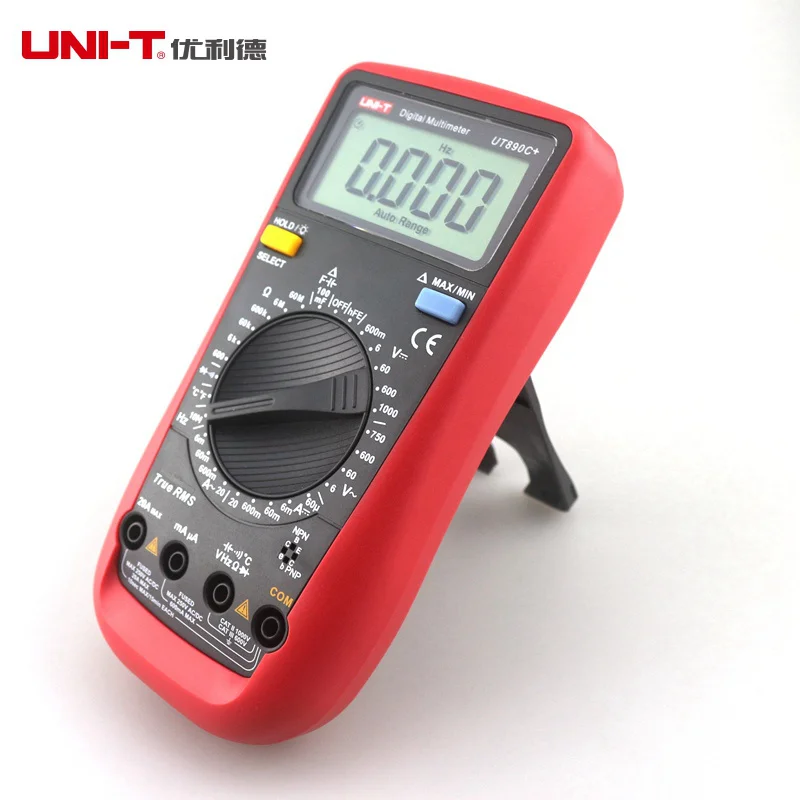 Цифровой профессиональный мультиметр UNI-T UT890C + тестер напряжения тока C/F