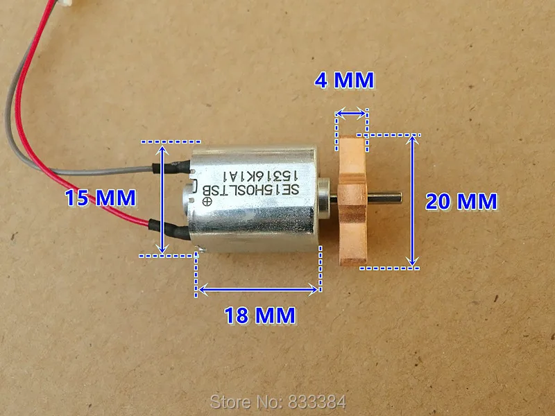 2 шт. NMB DC6V 12V квадратный микро Вибрационный двигатель 15x15 мм 6 полюсов ротор