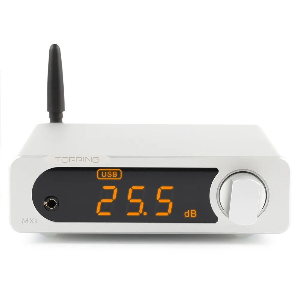 TOPPING MX3 TDA7498E Bluetooth цифровой усилитель USB коаксиальный волоконный декодер встроенный DAC Amp автоматический переключатель NFC 257 мВт* 2 24 бит 192 кГц