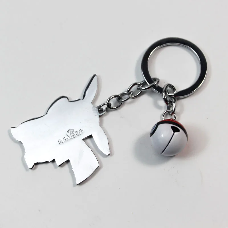 Японский мультфильм брелок Карманный Монстр покебол PIKACHU Мода Забавный милый porte cle металлические аксессуары для украшений chaviro Llaveros