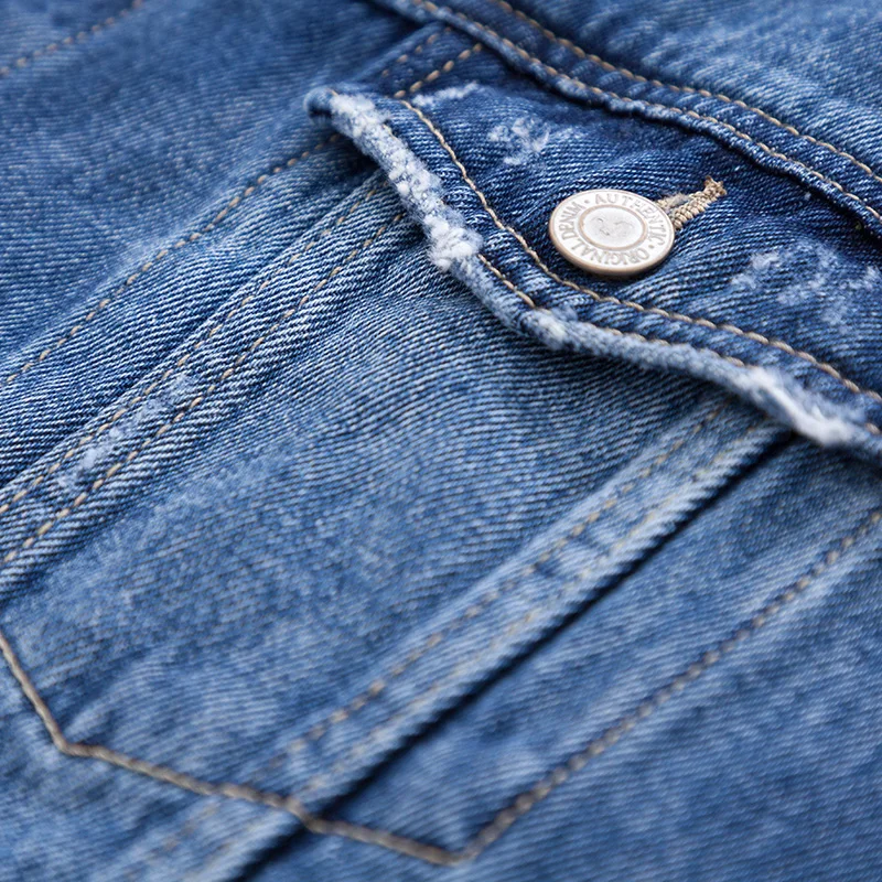 Мужская джинсовая куртка SEMIR Плотная хлопковая в ковбойском стиле верхняя одежда