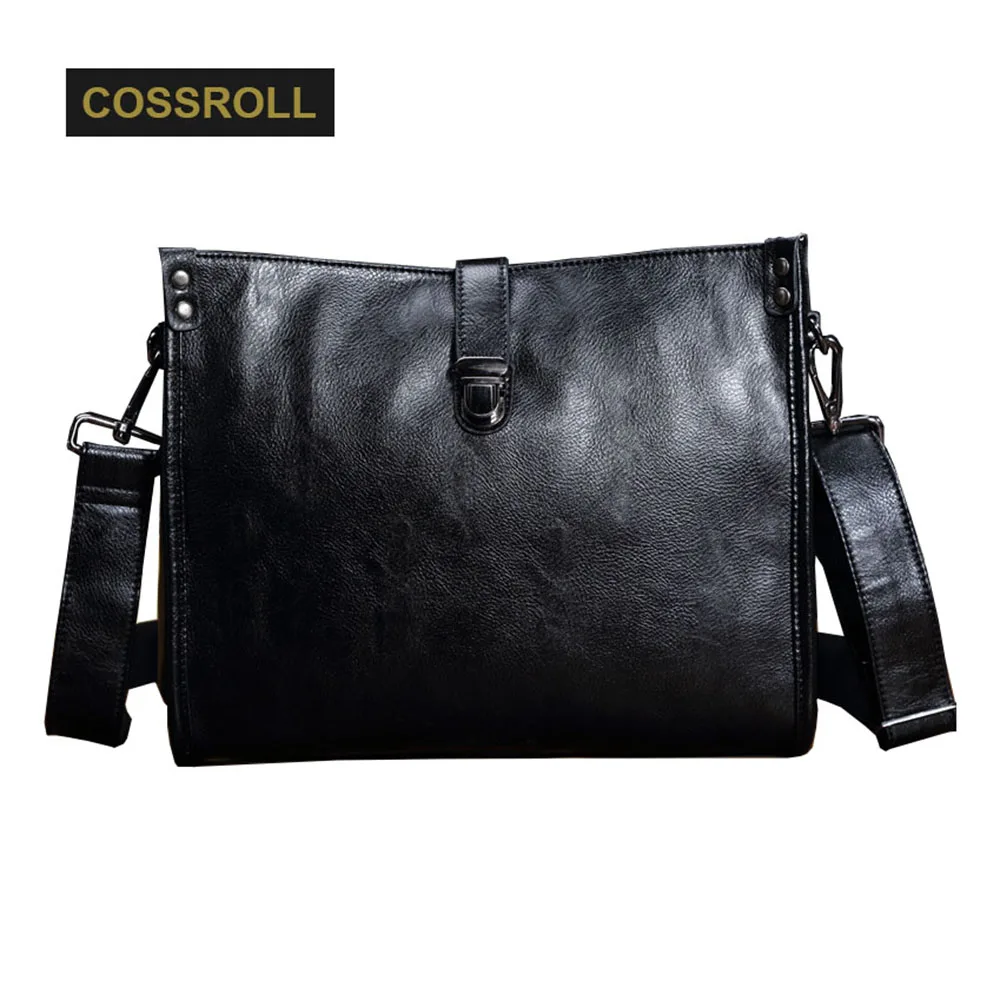 Мужская сумка джентльмен бизнес клапаном кожаная мужская повседневная бренда