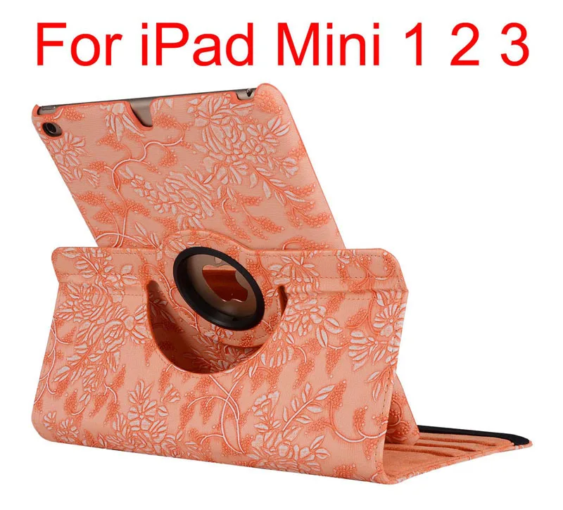 Case Вращающийся на 360 градусов чехол-подставка для iPad Air 2 5 6 iPad 9,7 5 6th для iPad Mini 1 2 3 4+ ручка+ пленка - Цвет: Case