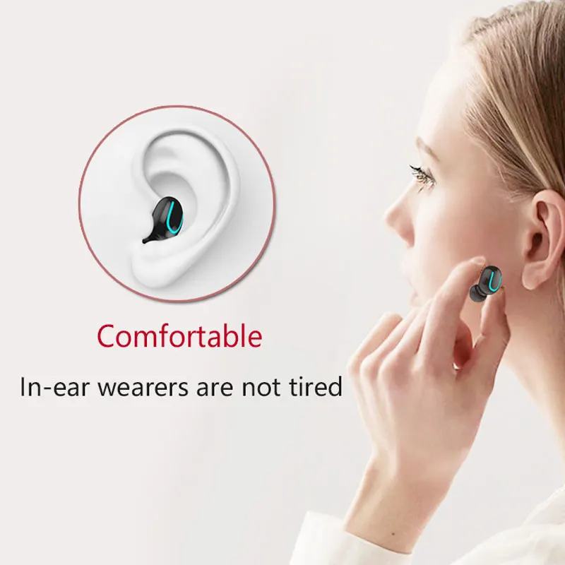 Наушники вкладыши TWS с наушники Беспроводной 5D стерео Bluetooth мини