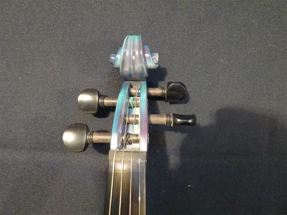 Ручная работа отличный звук электрическая/акустическая скрипка 4/4 черное дерево