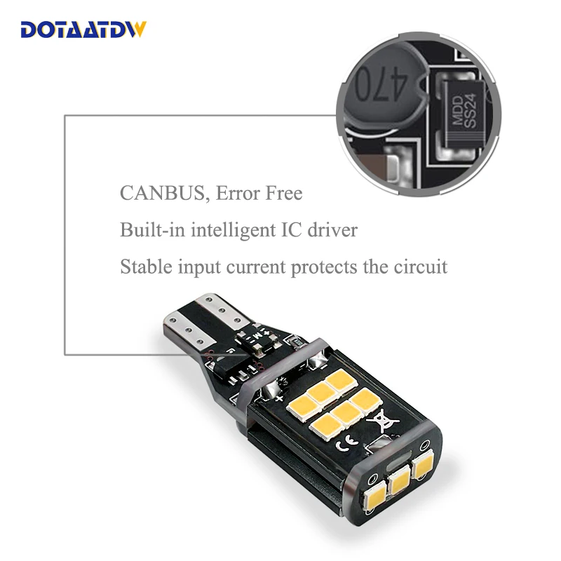 2x T15 W16W LED CANBUS Samsung 3030 чип высокой мощности задний фонарь для Volkswagen Tiguan Sharan Scirocco Skoda