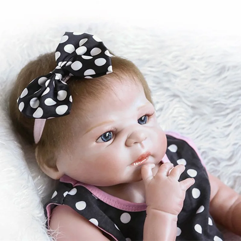 NPK 18 дюймов 46 см Кукла реборн ручная работа полностью силиконовая кукла для тела